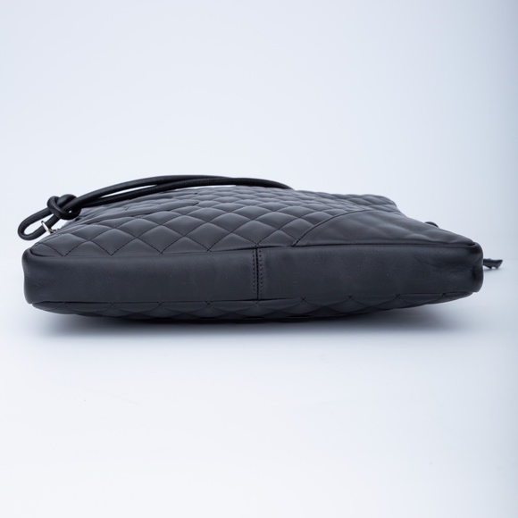 CHANEL LARGE LAMBSKIN PINK LIGNE CAMBON MESSENGER BAG (2003) - Picture 3 of 8